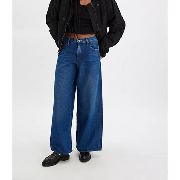 Snacks by MOTHER The Rigatoni Sneak Jeans Womens 30 Y2K Boho Baggy Relaxed - Picture 1 of 8